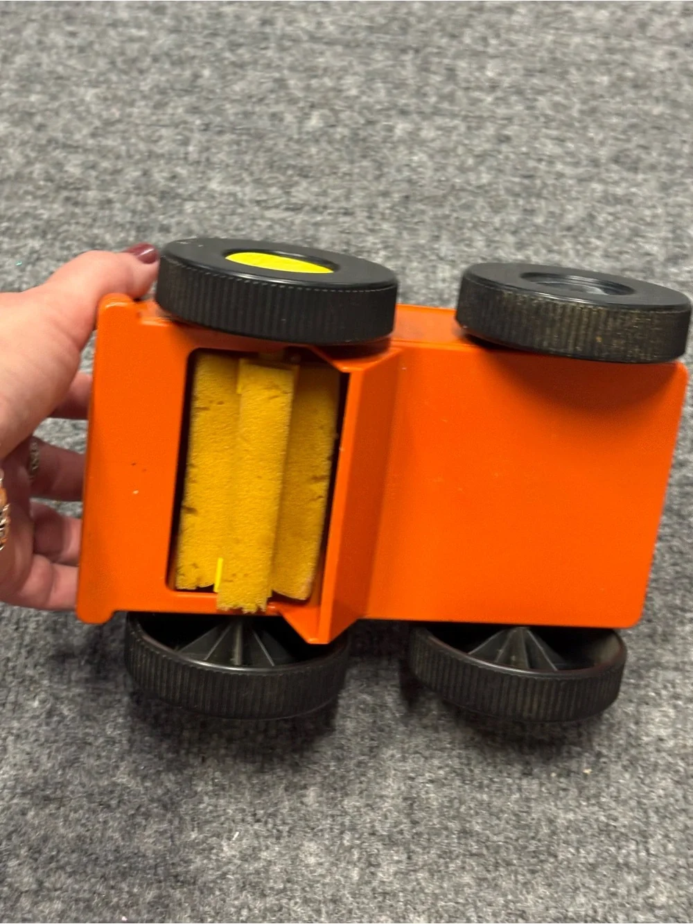 1970’s Tupperware Toys Pick-Em-Up Truck Orange Good Shape